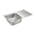 Сталева мийка Teka CLASSIC 1B 1D 10119057 мікротекстура