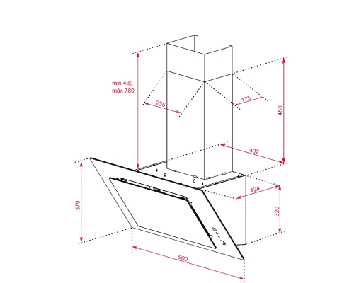 Витяжка Teka DVT 98660 BK 112930061