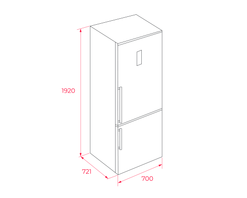 Двокамерний холодильник Teka RBF 78720 GWH 113400001