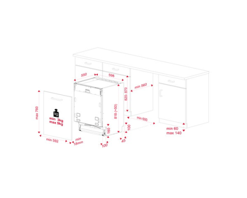 Вбудована посудомийна машина 60 см Teka DFI 76951  114260026