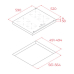Індукційна варильна поверхня 60 см Teka IBC 64110 SSM BK  112520051