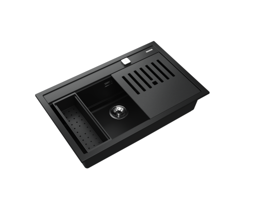 Гранітна мийка Teka NOVA 80 WS-TG 1B 115230057 чорна Гранітна мийка Teka NOVA 80 WS-TG 1B 115230057 чорна