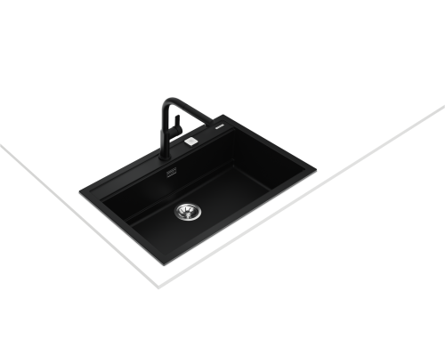 Гранітна мийка Teka NOVA 80 WS-TG 1B 115230057 чорна Гранітна мийка Teka NOVA 80 WS-TG 1B 115230057 чорна