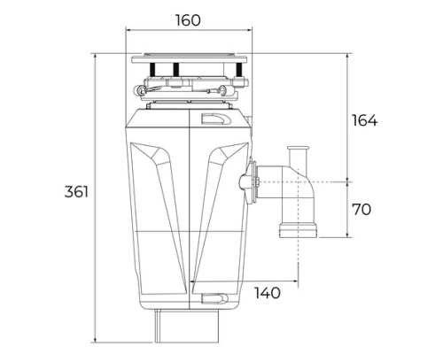 Подрібнювач харчових відходів Teka TRS 520  115890042